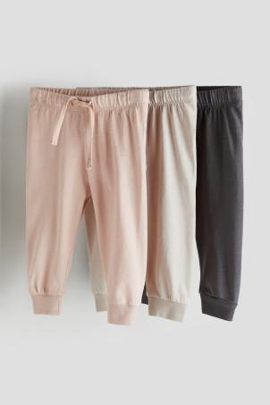 3-pack cotton jersey joggers