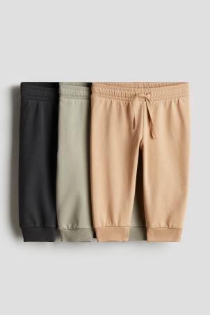 3-pack cotton joggers