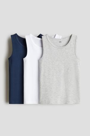 3-pack cotton vest tops