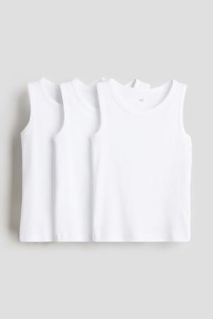 3-pack cotton vest tops