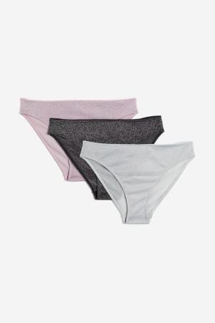 3-pack picot-trimmed briefs