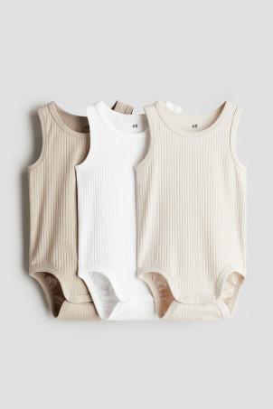 3-pack sleeveless bodysuits