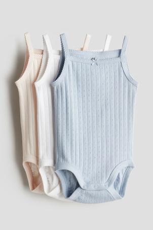 3-pack sleeveless bodysuits