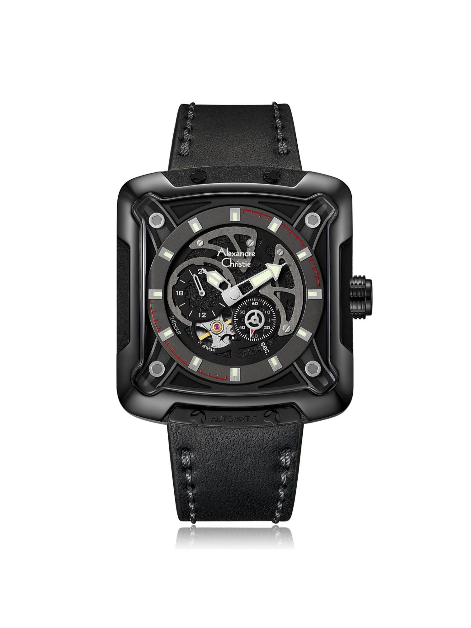 3030 mal automatic watch for men - signature black