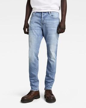 3301 light-wash slim fit jeans