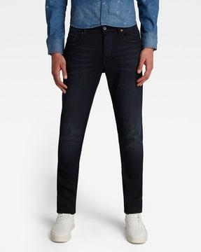 3301 mid-wash slim fit jeans