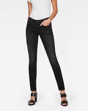 3301 mid-wash skinny jeans