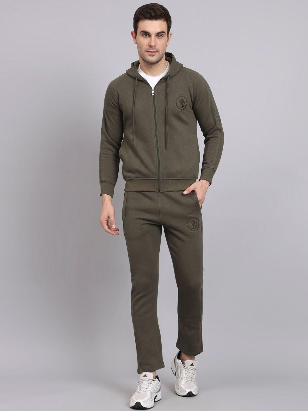 39 threads hooded mid-rise fleece tracksuits