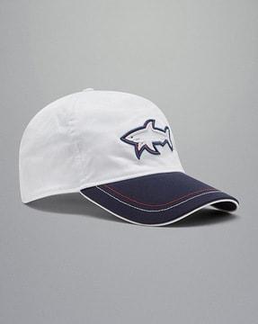3d shark baseball cap with contrast visor