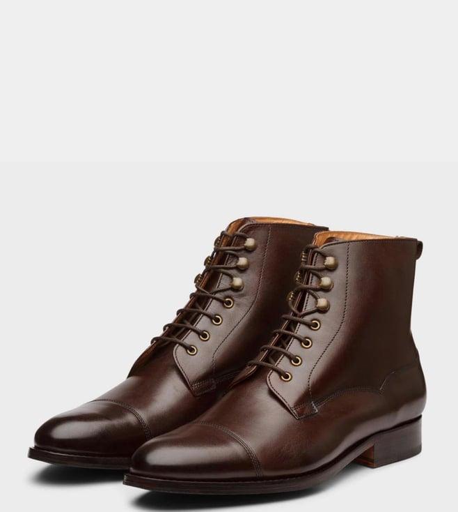3dm lifestyle brown balmoral derby boots
