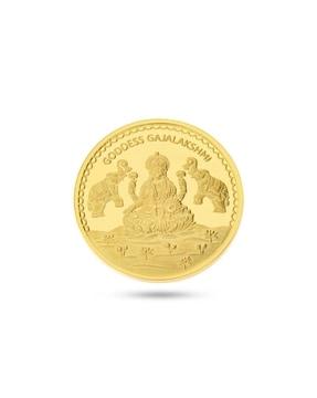4 gm yellow gold lakshmi coin