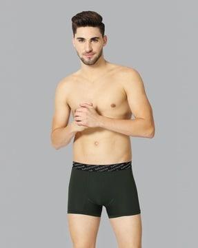 4 way stretch & 3d logo waistband tactel trunks