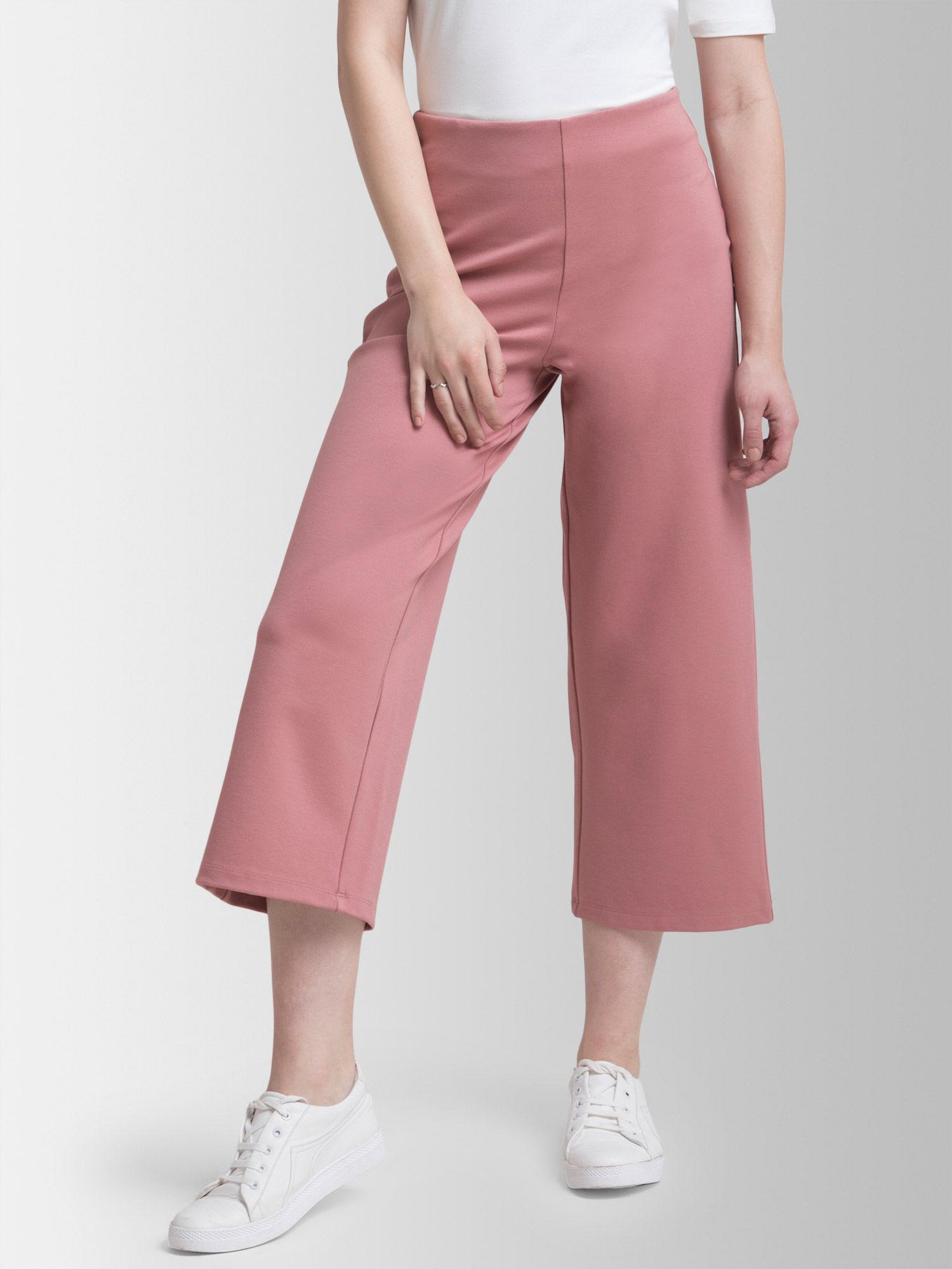 4 way stretch livin culottes - pink