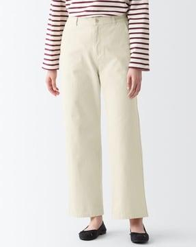 4-way stretch wide straight chino pants