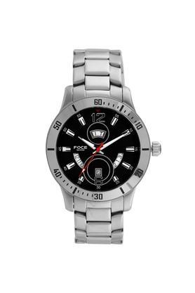 44 mm black dial stainless steel smartwatch watch for men - f830gssm black