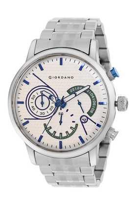 44 mm white dial metal analog watch for men's - gz-50078-11