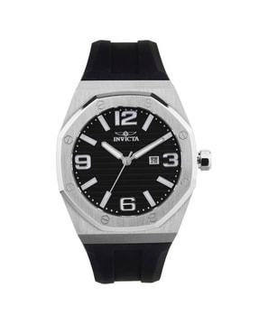 45772 men analogue wrist watch with silicone strap