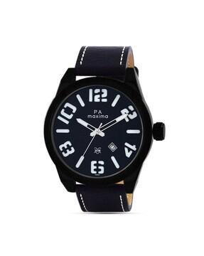 49461lagb analogue watch with leather strap