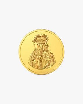 4g 22 kt st.mary yellow gold coin