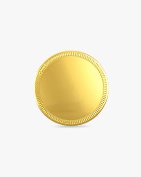 4g 22 kt plain yellow gold coin