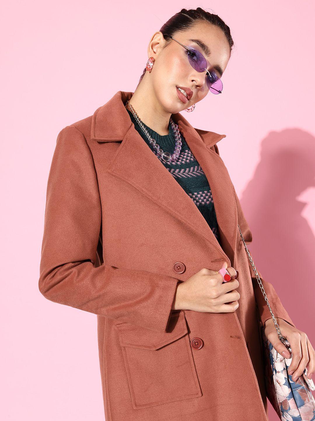 4wrd by dressberry notched lapel collar trench coat
