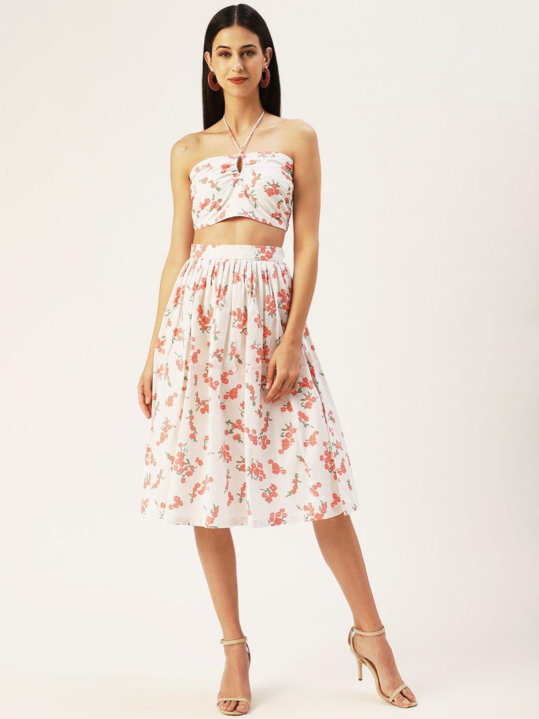 4wrd by dressberry women off white printed co-ords