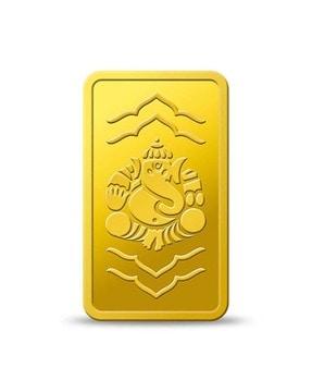 5 g 24k (999.9) lord ganesh yellow gold coin