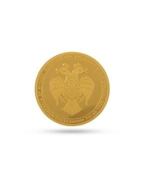 5 gm yellow gold gandaberunda coin