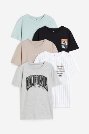 5-pack cotton t-shirts