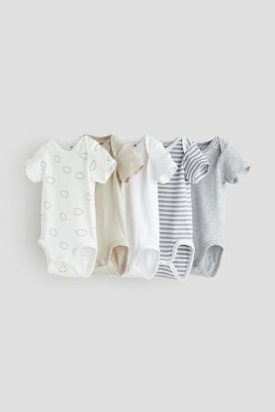 5-pack cotton bodysuits