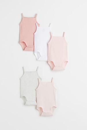 5-pack cotton bodysuits