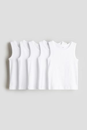 5-pack cotton vest tops