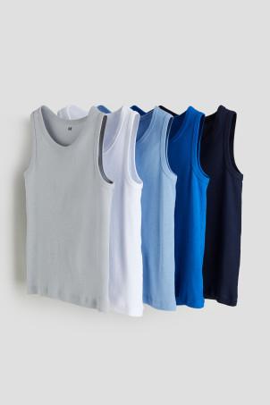 5-pack cotton vest tops