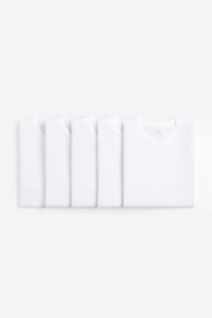 5-pack regular fit t-shirts