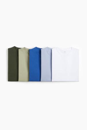 5-pack slim fit t-shirts