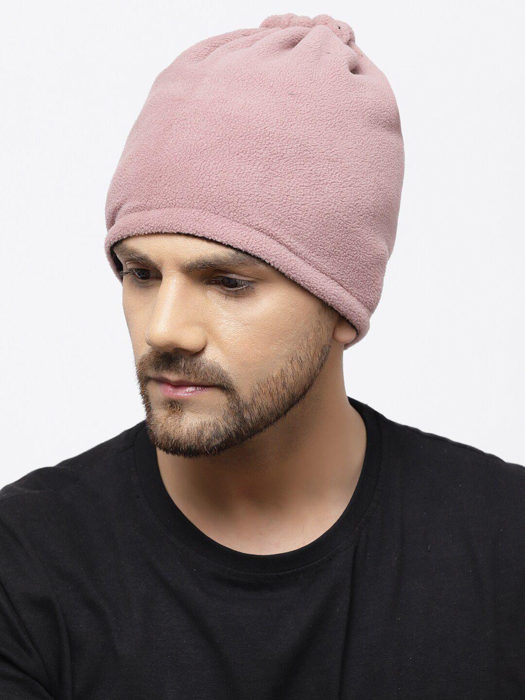 513 men pink solid beanie