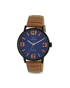 54630lagb analogue wrist watch with leather strap