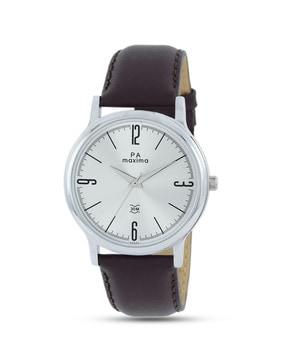 55542lmgi analogue watch with leather strap