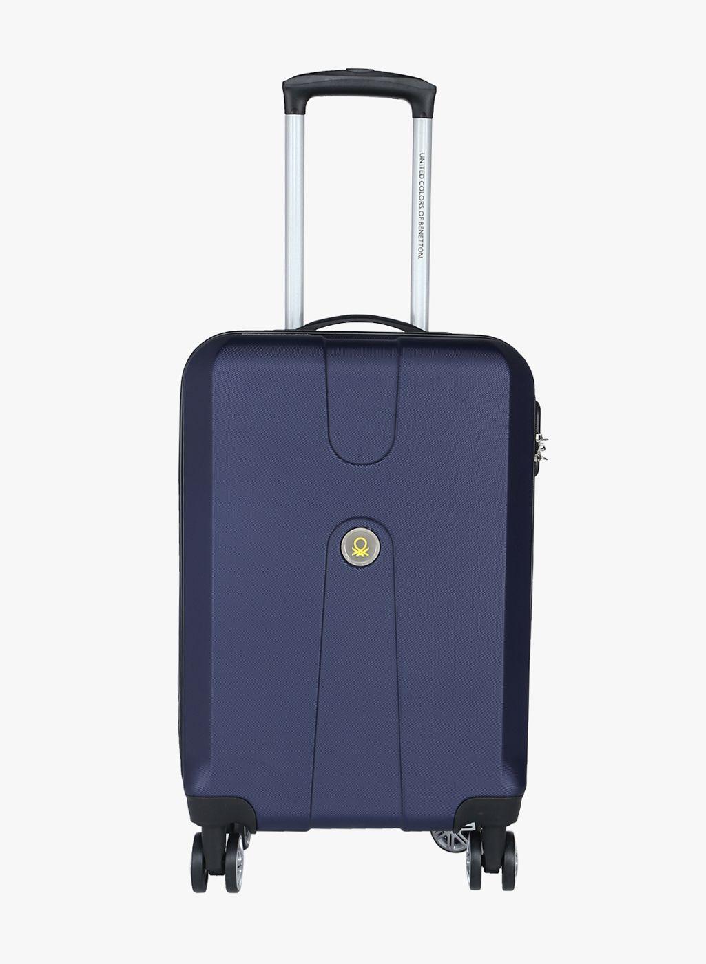 57 cm navy blue 8w cabin hard luggage strolley