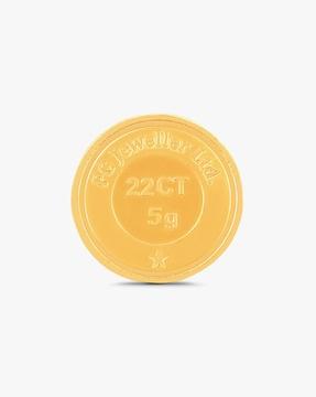 5g 22 kt (916) yellow gold coin