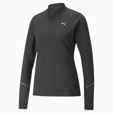 5k knit half-zip women's running top