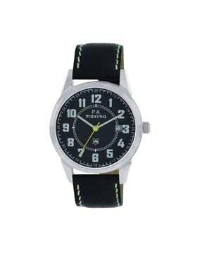 60095lmgi analogue watch with leather strap