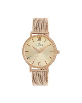 61161cmlr analogue watch with mesh strap