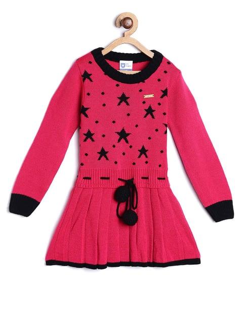 612 league kids fuschia embroidered dress