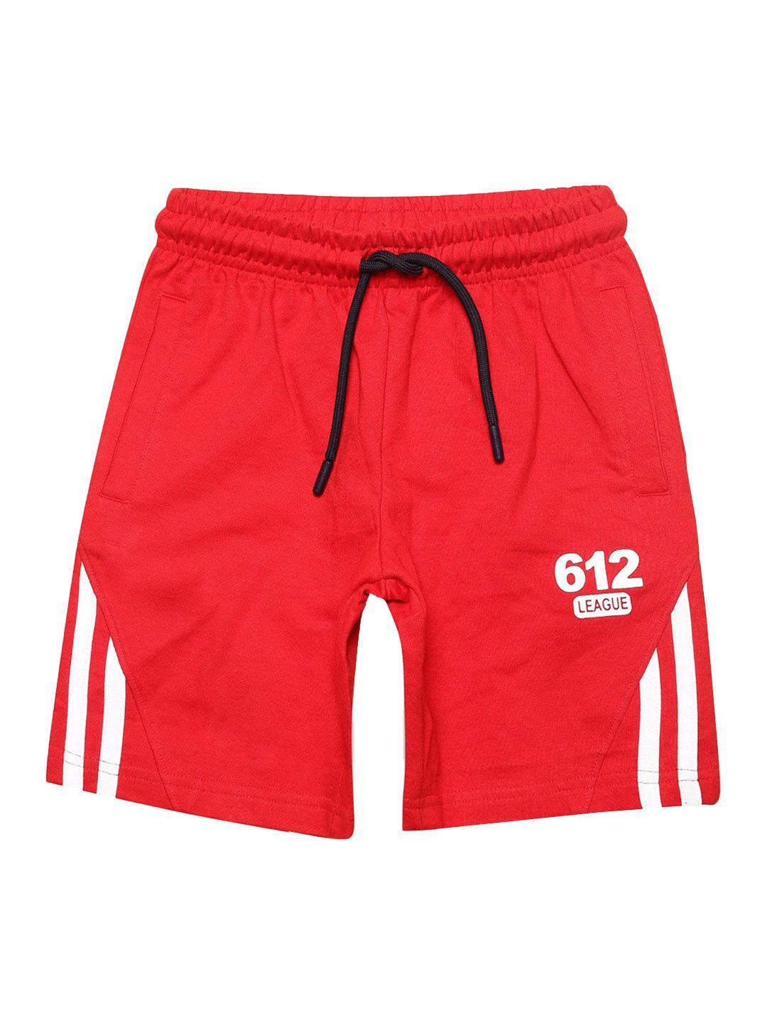 612league boys knee length slim fit cotton shorts
