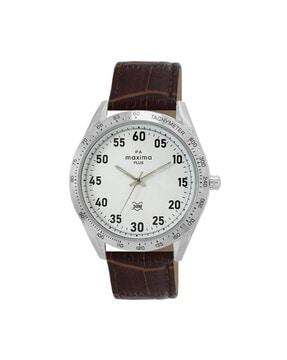 62580lmgi analogue watch with leather strap