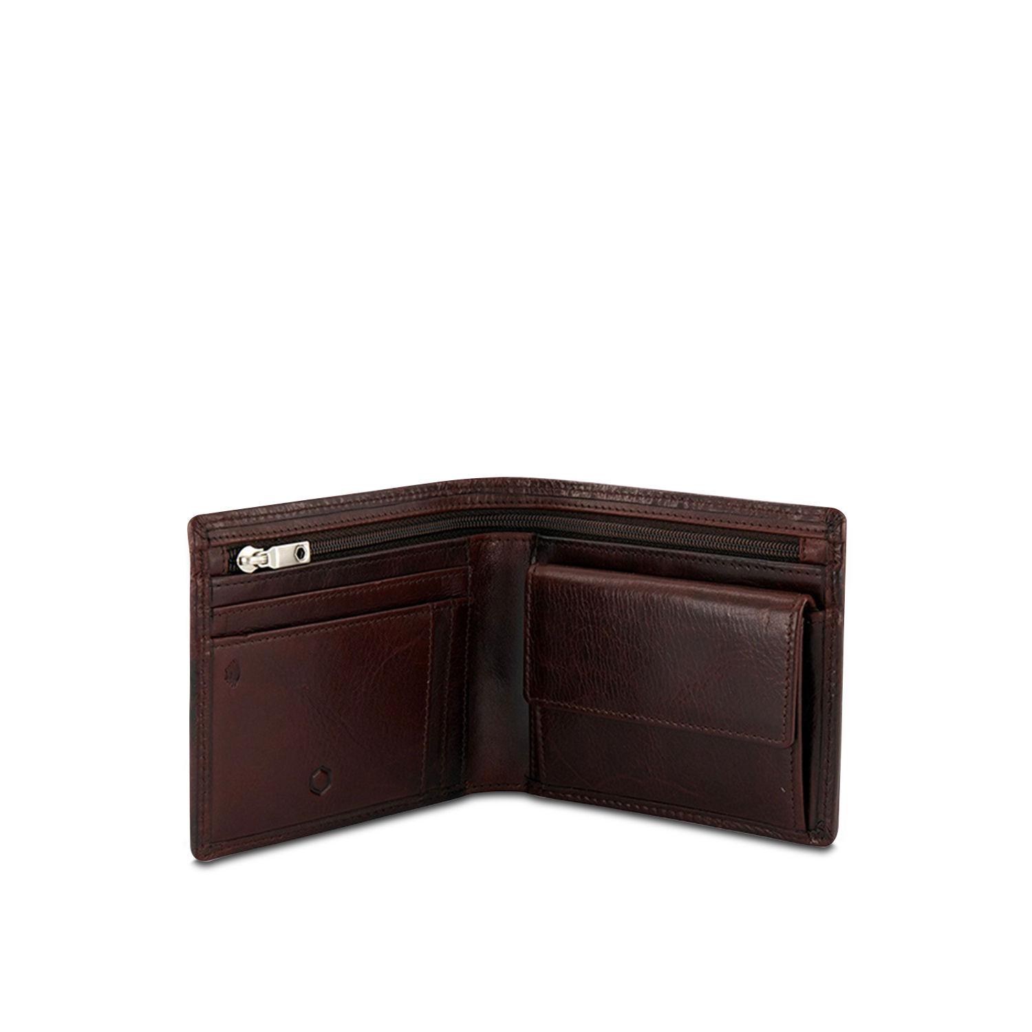 6492oxco oxford bifold wallet with coin pouch (medium) – coffee