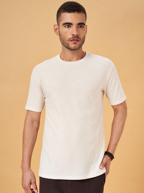 7-alt-by-pantaloons-ecru-relaxed-fit-self-pattern-t-shirt