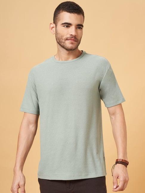 7-alt-by-pantaloons-green-relaxed-fit-self-pattern-t-shirt