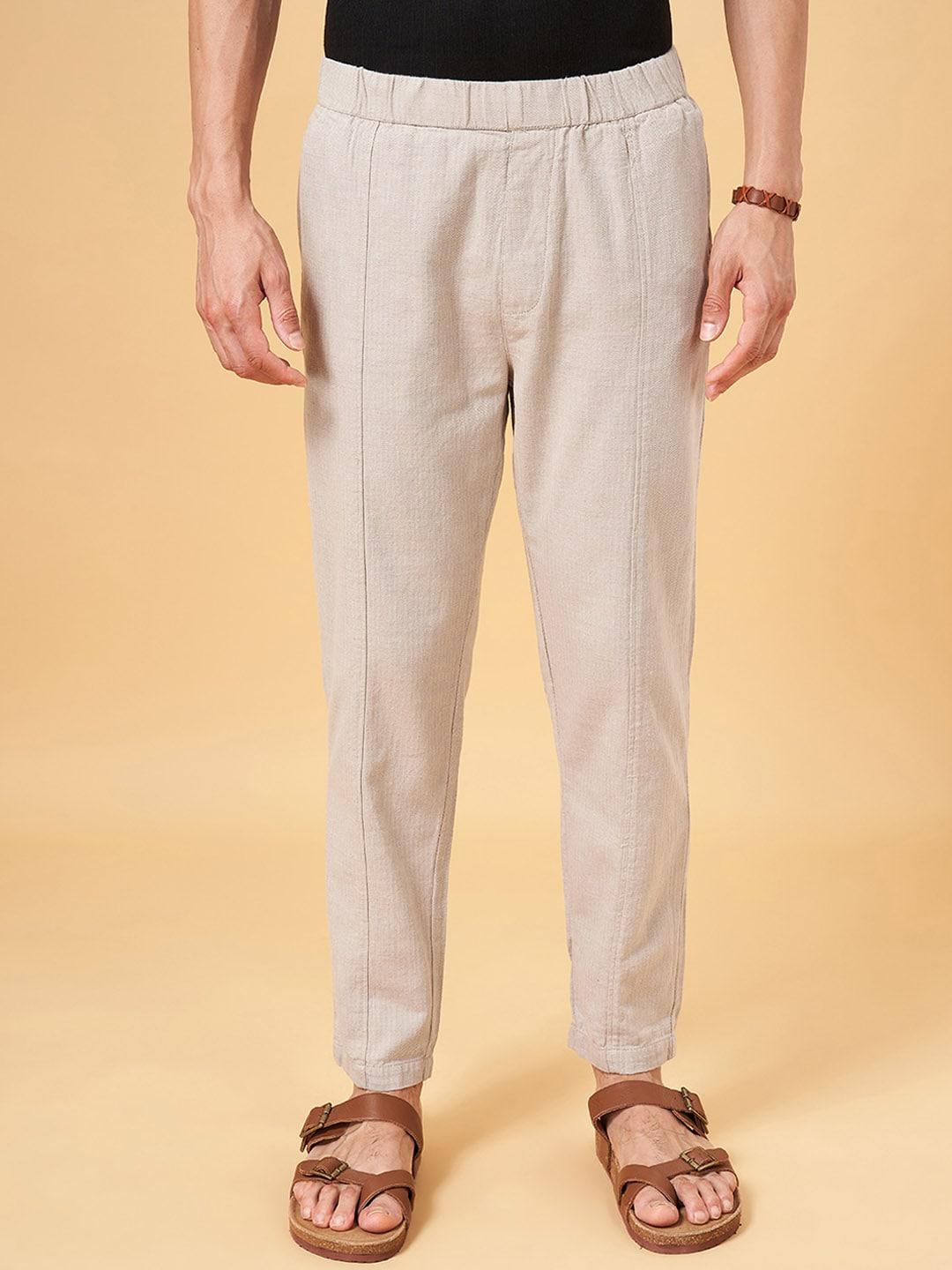 7 alt by pantaloons men mid-rise cotton trousers